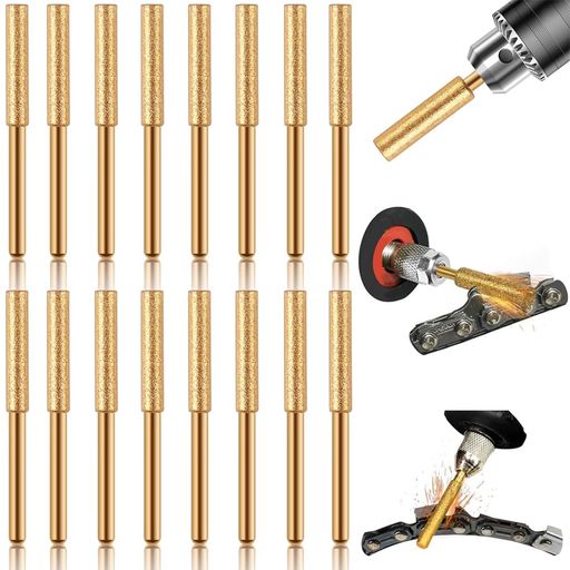 セット内容:ダイヤモンドバー 16本セット;軸径:3mm;Φ4mm;シャンク径3mmの機種に対応。小型3/8チェーン(45リンク22枚刃、59リンク以下29枚刃)に適しています。注意:ご購入前にサイズをよくご確認ください。 チェンソーのエンジンの寿命を延ばします: 切れ味のよいチェンは、すばやく比較的まっすぐに切断します。よく研いだチェンは、チェンソーのエンジンの寿命を延ばします。金属、ステンレス、鉄、銅、木材、プラスチックなど、さまざまな素材のヒスイ、木材、形材、鋼材の研磨、磨き、バリ取りに適しています。 コスト削減:新しいチェンを買う必要がないので、コストを大幅に削減できます。チェンソー研ぎ用ヤスリを使えば、チェンソー研ぎがとても簡単になり、わずか数分で新品同様の状態に研ぐことができます。 インストールが簡単:チェンソーのシャープナーは簡単にインストールでき、2つのステップで交換することができます;あなたは時間と労力を節約し、作業効率を向上させるチェンを取り外すことなく研磨を適用することができます。