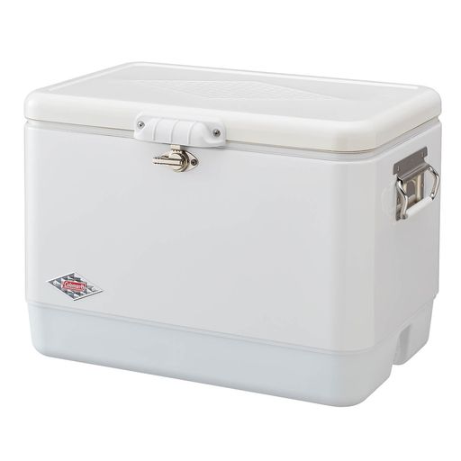 Coleman(コールマン) 54QT 70THリミテッド スチールベルト®クーラー(ホワイト) アウトドア キャンプ 保冷4日 釣り 極厚断熱材 フタにも断熱材 51L 防災