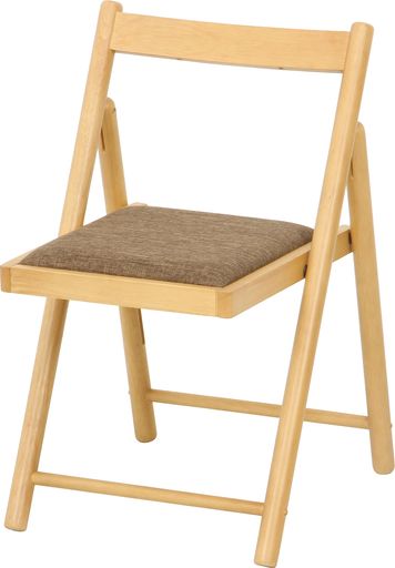 収納も便利な、折りたたみチェア サイズ:幅43x奥行53x高さ70cm、座面高:43cm、折りたたみサイズ:幅43x奥行78.5x厚み9cm 原産国:ベトナム 木製の折りたたみチェアーです。クッション付で座りやすく、必要ない時には折りたたんで収納できます。どんなお部屋にもなじみやすいデザインです。 本体重量:3.8kg、耐荷重:80kg 素材・材質:天然木、張り材/ポリエステル100%、クッション材/ウレタンフォーム 塗装:ラッカー塗装 ※完成品 やわらかな座り心地