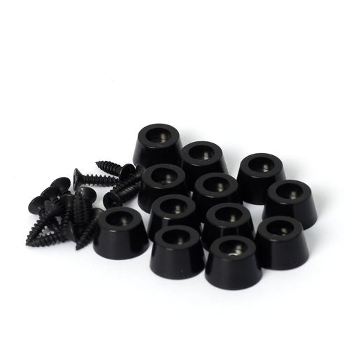 JooBsoso ゴム足 12個入り D13x10xH7mm クッションゴム 防振ゴム セット ビス止め ネジ止め ゴム クッション ゴム底