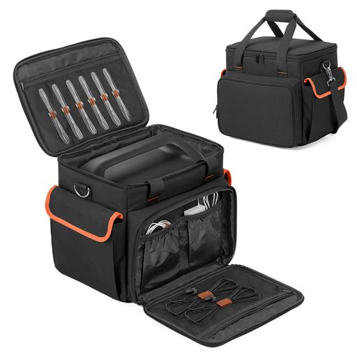 Trunabポータブル電源バッグJackery1000に適合してポータブル電源ケースP10滑り止めパッド付き防塵防水耐衝撃ポータブル電源収納バッグ(L(1000Wに対応))