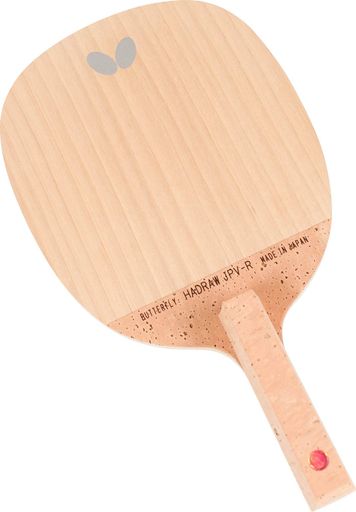 素材:5枚合板 ラケットサイズ:161x141mm グリップサイズ:92x20mm(ハイフィット) ブレード:角丸 ブレード厚サイズ:7.1mm