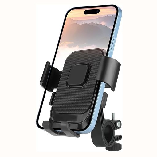 【対応機種&amp;ハンドルバー】約4.7-7.2インチのスマホに対応。 オートバイ·自転車用スマホホルダーは15mm~34mmのハンドルバーに適して、オートバイ、自転車、電動スクーター、ベビーカー、電動自転車、ロードバイク、トレッドミルなどに使用できます。 4.7インチ~7インチの携帯電話、厚さ(携帯電話ケースを含む)小さいか等しい 0.71インチ、iPhone、Samsung、Xiaomi、Google Pixel、VIVO、One Plusなどに適します。 【片手着脱可能】丈夫で連動型のアームにより、片手でスマホを取付け・取外します。スマホでホルダーの上部をプッシュしてスマホを入れ、手を離せると、アームは自動的に収縮し、ガッチリとご端末をクランプします。 ﻿【360°回転可能】 ユニバーサルボールデザインを採用しているため、バイク·自転車用携帯電話ホルダーは全方位に調整でき、携帯電話を任意の角度に回転させることができます。 ネジにはシリコンパッドが充填されており、走行中の角度の緩みを防ぐことができます。スマホホルダーはスマホの下半分だけを包みます。しっかりと固定する同時に、スマホのカメラを邪魔しません。