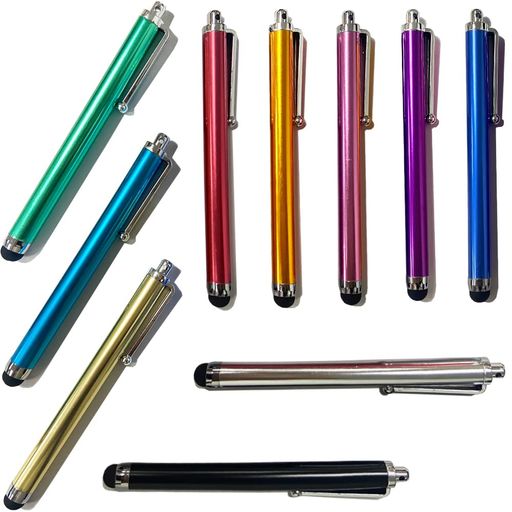 乐天商城 - タッチペン スタイラスペン10本セットipad/iphone/Android/スマートフォン/タブレット 大部分の静電容量式製品に対応します 指で触れずペン クリップ付きスタイラス極細軽量便利で持ち運10色