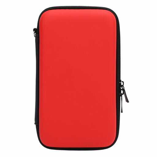 Rakuten - New2DSXL、2DSLL、New3DS3DS用キャリングケース、防水、8ゲームスロット付きハードシェルトラベルバッグ、ポータブルコンソール保護ポーチ(赤)