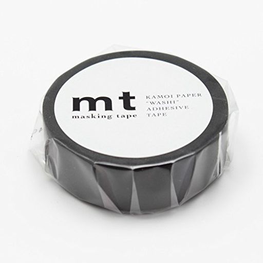 カモ井加工紙 マスキングテープ マットブラック MT01P207 【x 3 個 】