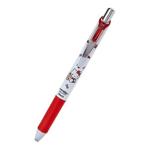 本体サイズ:約1.1x1.6x14.7cm。主な材料・原料:ポリカーボネート 0.5mm。黒色。ノック式。高い速乾性。 (C)1976,2023 SANRIO CO.,LTD.(P)