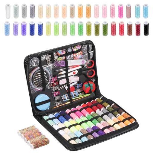 Sewing Sets - Annhua裁縫セット229点大容量ソーイングセット大人41色糸携帯式裁縫道具セット収納ケース付き初心者裁縫練習学校用家庭用旅行用
