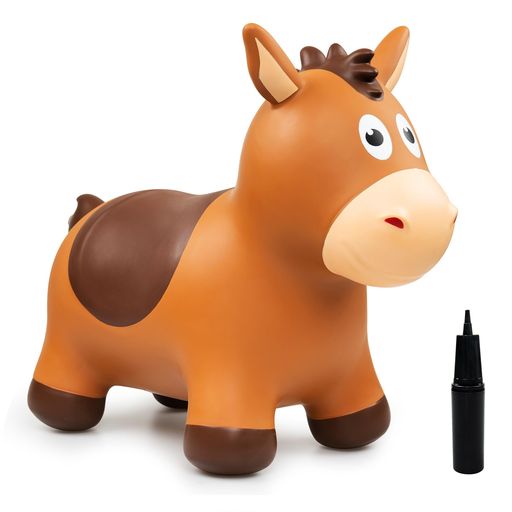 MUKI ホッピングホース 乗用玩具 動物 ポニー ジャンプ おもちゃ 空気入れポンプ付き 子供用 3〜6歳 室内 室外 誕生日プレゼント 男の子 女の子