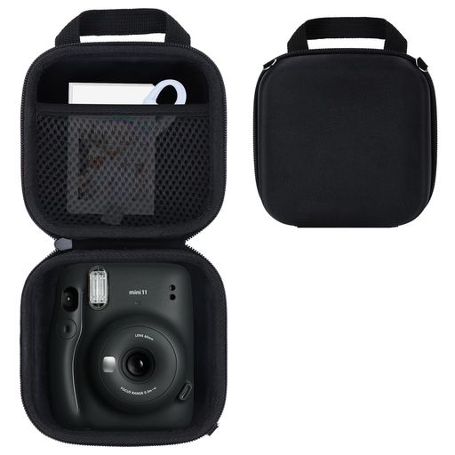 RIYADAone収納ケースのみ販売-収納ケースに適合するFujifilmInstaxMini12/11チェキインスタントカメラ(ブラック)