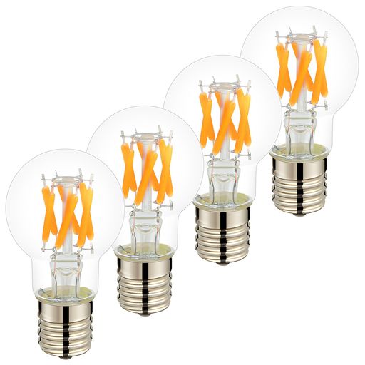 26 mm Cfl - VIMLITEledフィラメント電球E17口金LED電球調光器対応2700K電球色相当40W形485lmミニクリプトン電球クリアタイプ省エネ密閉器具対応断熱材施工器具対応斜め取付可能全方向360度発光エジソン電球
