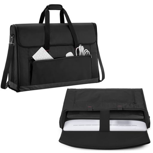 TrunabLCD用キャリングバッグ27インチ用LCD用(液晶ディスプレイ)トートバッグポケット付きハンドル付きバッグブラック