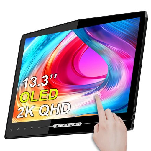 楽天シュガーライトSTORE2K 有機ELモバイルモニター タッチ ELEDUINO 13.3インチ OLED モバイルディスプレイ 2560X1440 100％ DCI-P3 軽量 薄型液晶パネル ミラーリング・スマホ・XBOX