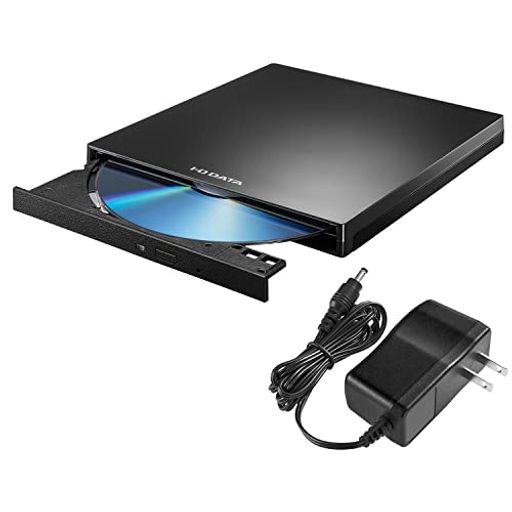 アイ・オー・データ IODATA ポータブルDVDドライブ 編集・再生・保存ソフト付き USB A対応 ACアダプター添付 バスパワー Windows/mac/Chrome OS対応 DVRP-UB8H