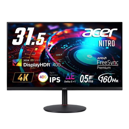 Nitroゲーミングモニター31.5インチ4K高速IPS非光沢160Hz0.5msDCI-P395%DeltaE 1AMDFreeSyncPremiumVESADisplayHDR400HDMI2.1 Nitroゲーミングモニター31.5インチ4K高速IPS非光沢160Hz0.5msDCI-P395%DeltaE 1AMDFreeSyncPremiumVESADisplayHDR400HDMI2.1