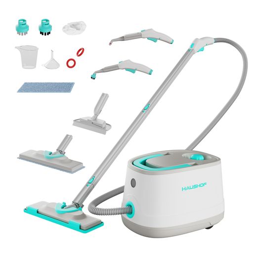 HAUSHOFスチームクリーナースチーム洗浄機1300W多目的用スチームクリーナー豊富なアクセサリー付素早く..