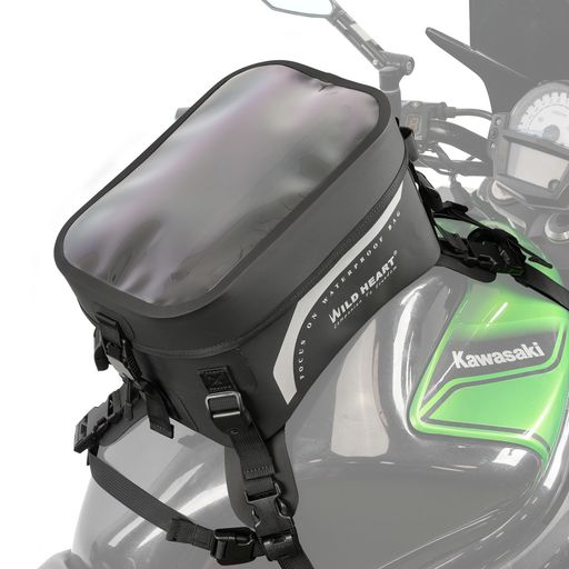 WILDHAERT全防水バイクケースバッグ汎用バイクケース大容量8L(透明ブラック)