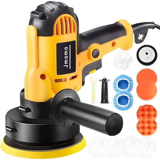 自動車 【パワフルで二十段階の変速】Jmomoポリッシャーは純銅モーターを採用し、強力で安定したパワーを提供します。さらに、二十段階の変速機能を備えており、具体的な表面材料や作業用途に応じて適切な速度を選択できます。低速時は低騒音で、高速時は効率的です。これは車両、木材製品、金属など、様々なポリッシュやワックス作業、金属製品のペイント除去や錆除去など、様々な要求に対応できます。 【操作が簡単で軽便】使用や取り付けも非常に簡単で、機械に疎い初心者でもすぐに使いこなせます。重量はわずか1.25KGで、持ち運びや収納が簡単です。片手で負荷をかけて使用でき、長時間の車洗いに便利です。 【ワックス、コーティング、ポリッシュの3重機能】Jmomo電動ポリッシャーは、車のポリッシュやワックス塗りつけに加えて、家庭用品、床、大理石、水垢、ソファ、金属などのポリッシュにも使用できます。ペイントの剥がしや金属製品のさび除去などが可能です。