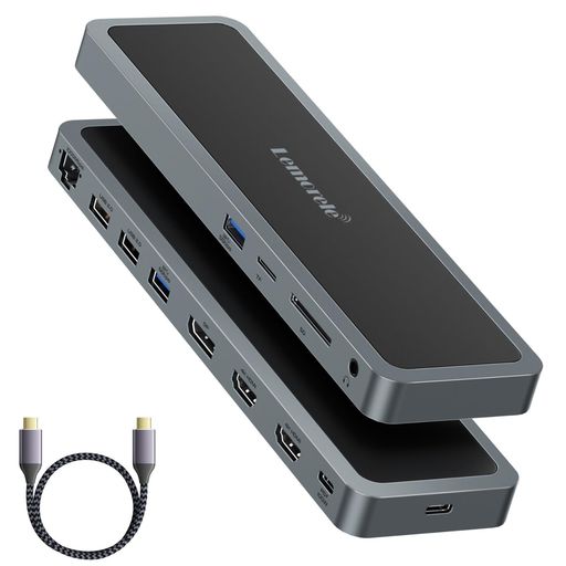 ドッキングステーションHDMI2つ TYPE C LAN ハブ 12-IN-1【高機能版】USB C ハブ デュアル HDMI DP 4K@60HZ MST DUAL HDMI