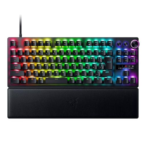 ラピッドトリガー搭載RazerレイザーHuntsmanV3ProTenkeylessJP調整可能なアクチュエーション搭載のアナログゲーミングキーボードオプティカルスイッチ押下圧40Gリストレスト付属日本語配列ハン…