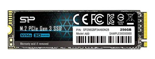 シリコンパワー SSD 256GB 3D NAND M.2 2280 PCIe3.0x4 NVMe1.3 P34A60シリーズ 5年保証 SP256GBP34A60M28
