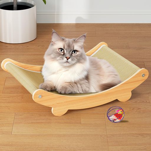 沢霏zefei猫爪研ぎつめとぎ猫爪とぎ猫つめとぎ猫ベッド天然剑麻素材160°猫の睡眠用デザイン猫爪とぎおもちゃ付きつめとぎねこ爪研ぎ猫猫つめとぎ人気爪研ぎ麻防虫猫つめとぎ爪とぎ猫…