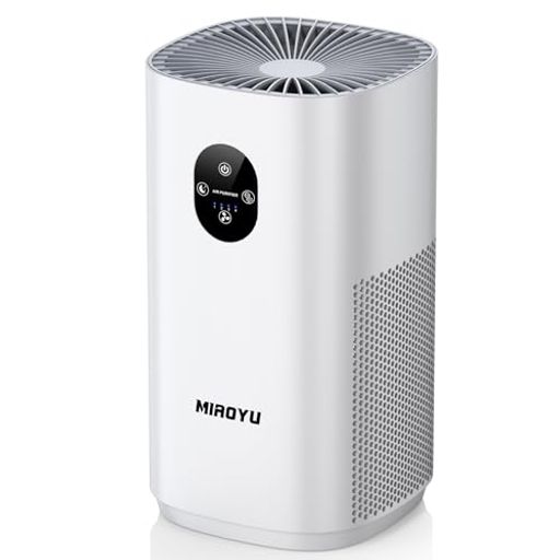 miaoyu空気清浄機2025革新版HEPAフィルター20畳対応360°全方位強力浄化脱臭強化静音睡眠モード4段風速L..