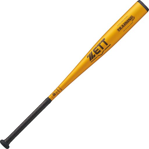 Baseball - ゼット(ZETT)硬式野球バットトレーニング金属製(超々ジュラルミン)83cm930g平均イエローゴールド(5301)BAT18513