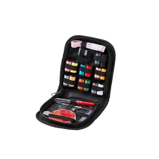 Sewing Sets - 裁縫セット携帯式裁縫練習衣類補修刺繍手芸家庭用初心者男女兼用14色糸(ブラック収納バッグ付き)