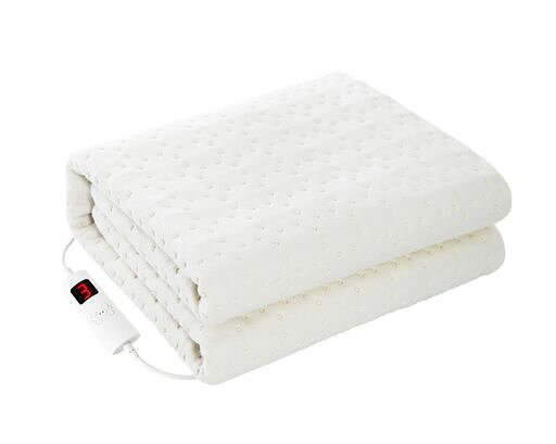【9段階温度調節x9段階タイマー】 電気毛布 160x80cm 掛け敷き兼用 洗える 電気しき毛布 シングル 節電 省エネ 速暖 電気ブランケット 過熱防止 PSE認証済み (オフホワイト)