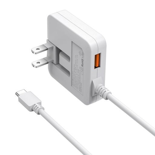 【驚く薄さで高出力】僅かの1.6cm薄さでPower Delivery20W対応のType-Cケーブル出力およびQuick Charge 3.0 USB-Aポート搭載により、あらゆるUSB機器にフルスピード充電が可能、2つの機器を同時に最大3.4A充電できます。 【PD20WのType-C急速充電】USB-Cケーブル出力は、最大PD20Wの高出力による急速で充電します。従来USB-A規格の5W出力の充電器に比べ、はるかに高い出力で最大3倍速く充電することが可能です。わずか1.1時間でフル充電することができます。 USB-AポートもQC 18Wで急速充電を実現しました。※ご使用の環境等により数値は異なる場合がございます。 【使いやすいType-Cケーブル一体型】Type-C充電器は1.5m のType-Cケーブル一体式なので、Type-C対応機種に接続するだけで手軽に充電可能です。ゆとりのある150cmケーブルで、コンセントから離れても充電できます。 【持ち運びに便利】理想的な旅行のお供に持ち運びやすさを追求したデザインです。
