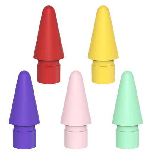 AWINNER ペン先 Apple Pencilチップ 第1世代と第2世代カラーペン先に対応 (レッド/イエロー/パープル/ピンク/シアン)