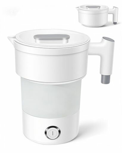 乐天商城 - ケトル折りたたみケトルタビケトルポータブル持ち運び電気ポット電気ケトル600ml100-110V可折りたたみアウトドアキャンプ・旅行・出張用電気ケトル日本専用モデル手動電源オフ仕様日本…