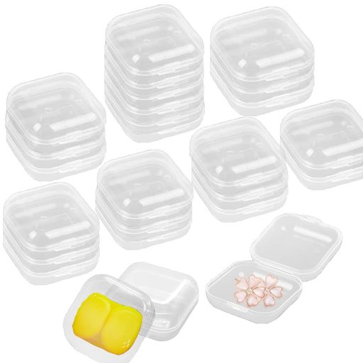 素材:プラスチックサイズ:3.5*3.5*1.8cmパッケージ内容:小物収納ケース*20個セット 【お得】小物の整理にお使いいただける、プラスチック製収納ケースです。大容量の20個セットなので小物の種類により整理することができます。細かい部品やパーツ、SDカード、耳栓、手芸用品、などの収納に大活躍です。 【透明】透明なデザインなので、中に収納したものを見にやすい、探したいものを早く見えます。とても便利です。さらに、しっかりとした作り、表面が滑らかでバリがなくて安心して使えます。 【便利】一体型のデザインで使いやすい、パチッと蓋を閉めますのでとても便利です!コンパクトで空間を取らないし持ち運びも便利です。 【様ざまなシーンに】無毒で密閉性に優れた高品質なプラスチックを採用しており、割れにくく、長くご使用いただけます。ビーズ、アクセサリーパーツ収納、ネイルパーツ収納、ボタン、他の小物の収納もできます!日常生活、出張、旅行などの場合に小物を運び持ちやすいですね!表面にシールでDIYすれば、ケースがもっと可愛い見えます。