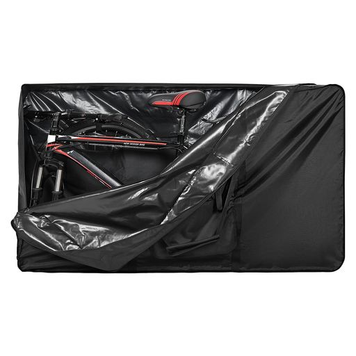 【商品詳細】車両収納時:142x84x32cm(展開のサイズ)、折りたたみ時:38x21x9cm。大きい輪行袋は、通常の26インチマウンテンバイクと700Cロードバイクの両方に適合し、フロントホイールとハンドルバーを取り外す必要があります。 【専用のタイヤ収納】輪行バッグの中には専用のタイヤ収納バッグがデザインしており、26~29インチのタイヤを収納できます。なお、タイヤを固定するための複数の固定ストラップも装備されています。 【材質・素材】厚手の輪行バッグは、表面にPUコーティングを施した900Dオックスフォード布で作られており、防水機能/UVカット/雪対策/防塵/耐摩耗性/引裂抵抗性または耐久性は一般的な600Dよりも優れました。これにより、自転車を傷や錆からよりよく保護できます。 【持ち運びが簡単】自転車折りたたみバッグは、使用しないときはハンドルバーバッグのサイズに折りたたむことができ、ハンドルバーに掛けるのに便利で、持ち運びが簡単で、運転に影響を与えません。持ち運びに便利なショルダーストラップも付属しています。