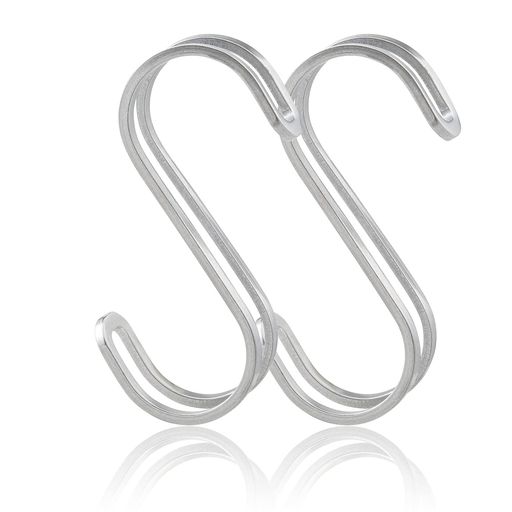 2個入(耐荷重7kg) ステンレスの中でもサビにくい、上質な18-8ステンレス(SUS304)を使用しています。 掛けるときも外すときもブレにくくて使いやすいダブルワイヤー仕様です。 浴室の室内干しポールやタオルバーにも。 対応目安:直径23mmまで