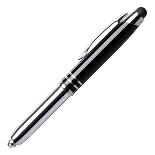 樂天商城 - サンワダイレクト タッチペン LEDライト付き ボールペン付き スマホ タブレット シリコンゴム クリップ付き スタイラスペン ペン 200-PEN040