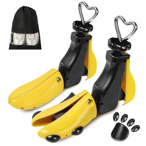 [NINEMAX]シューズストレッチャー靴サイズ調整シューキーパーシューツリー靴伸ばしプラスチック靴擦れ靴ズレ靴型崩れ防止メンズレディース左右兼用(Mサイズ(24-28.5cm)2pcs)