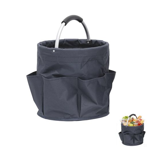 乐天商城 - DACAIFHバケツツールバッグ工具収納用ケース大容量工具入れ折り畳みバケツ掃除道具入れ折りたたみ式多機能ポケット付きガーデンツール防水耐久掃除庭仕事ガーデンバッグ生活用品洗濯…