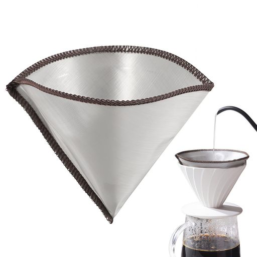 【製品仕様】☛ パッケージには再利用可能なコーヒーフィルターの上に注ぐ1個が含まれています。サイズ:15x10.5cm、コンパクトな折りたたみなので、台所の引き出しなどに簡単にフィルターを収納できます。 【高品質素材】☛ ドリップバッグは高品質な食品級ステンレス鋼素材を使用しており、無毒無臭で耐久性に優れています。網目が細かく均一で、完璧なフィルタリングで残留物なし。コーヒー本来の香りと風味をそのままに、美味しいコーヒーを楽しむひとときを提供します。 【優れた濾過性】☛ コン型コーヒーフィルターは、コーヒーかすがカップに入るのを効果的に防ぎ、完璧な澄んだコーヒーをお届けします。さらに、水がコーヒー粉を通って中心へとゆっくり流れるため、よりまろやかな口当たりのコーヒーを楽しめます。 【再利用可能】☛ 洗えるコーヒーフィルターは繰り返し使えて、使い捨てよりもエコで経済的。使用後、フィルター内のコーヒーかすをゴミ箱に入れ、水で洗って乾かすだけです。 【適用シナリオ】☛ ペーパーレスコーヒーフィルターは、家庭、オフィス、カフェなどで幅広く使用できます。子供、パートナー、家族、友人、上司への贈り物として最適です。