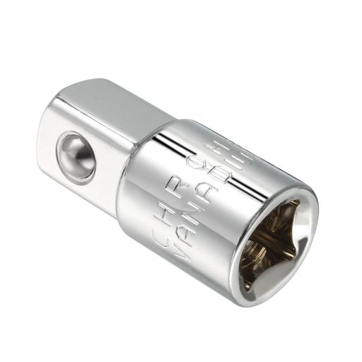 星(塗り潰し) インパクトソケットアダプターサイズ --- 3/8"Fから1/2"M、全長:38mm / 1.50" 星(塗り潰し) 幅広い用途 --- ドライバーやレンチ、ラチェットに適したソケットで、自動車修理、建設業界、DIYプロジェクトに適用 星(塗り潰し) 特徴 --- チャンファー加工により、スリーブの簡単な挿入と取り外しが可能で、使用中の滑りのリスクを軽減 星(塗り潰し) クロムバナジウム --- 良い品質なCR-V(クロムバナジウム)素材を使用し、クロムメッキ処理による優れた耐食性と滑らかな表面を実現 星(塗り潰し) 便利なヒント --- スリーブやドライビングツールなどの損傷を防ぐため、過度な力や不適切な角度を避けてください