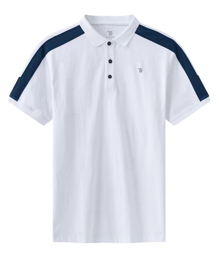 [YSENTO]ポロシャツメンズ半袖ストライプスポーツシャツゴルフウェアストレッチTシャツ通勤旅行ビジネス上着ファッショントレーニングウェアアウトドアシャツ日焼け止め吸汗速乾半袖-…