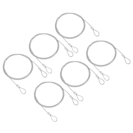 サイズ:1m x 1.5mm(L * D)、パッキングリスト:6 x 鋼線ロープ 利点:プラスチックコーティングされた表面を備えた頑丈で耐久性のあるスチール製で、滑らかな感触、高強度、耐摩耗性があり、使用中に表面を傷つけない。比較的柔らかく、アイテムを柔軟にまとめて保管できるため、管理が容易です。 説明: 道具を使わずに素早く簡単に使用でき、ワイヤーロープでアイテムを結び、ロックします。Uロック、南京錠、ディスク ロックなど、ほとんどのロックに対応します。 応用:セキュリティワイヤーは主に荷物、パッケージ、自転車、ドア、フェンス、照明、スポーツカメラなどのアイテムをロックするために使用されます。屋内外での紛失防止に幅広く使用できます。落下を防ぐために軽量の照明を吊るすのにも使用できます。 注意: ご注文前に正しいサイズをよくご確認ください。