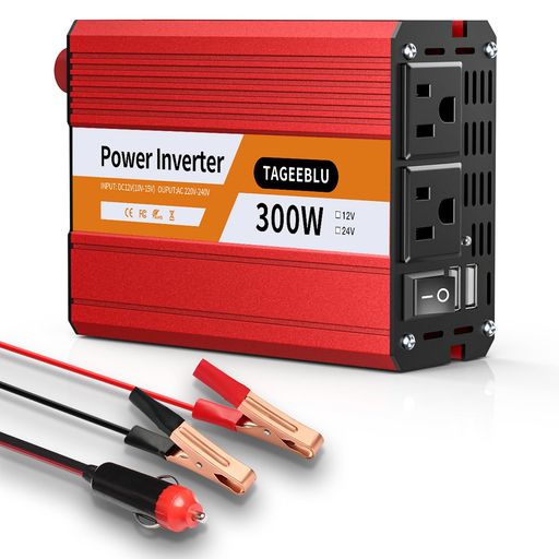 TAGEEBLU 300W インバーター 12v 100v, シガーソケット コンセントUSB急速充電(18W) 4.2Aデュアル, シガーソケット インバーター,車 コンセント,カーインバーター, ノートパソコン用車載充電器