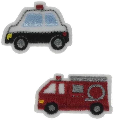 樂天商城 - パイオニアオリジナル2個付きワッペン【パトカー/消防車】