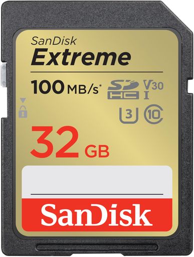 Rakuten - SanDisk(サンディスク)32GBExtreme(エクストリーム)SDHCUHS-Iメモリーカード-C10/U3/V30/4K/UHDSDカード-SDSDXVT-032G-GNCIN
