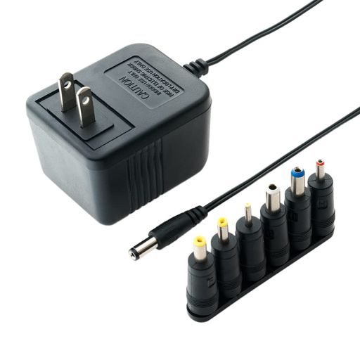 ラジオやスピーカーへの電源供給に最適なAC/DC電源アダプター トランス方式採用で電源ノイズが少なく、ラジオなどの外部電源に最適 出力電圧の変動が少ない電圧安定化回路内蔵 様々な電気機器のプラグ形状に対応できる6種類の変換プラグを付属 【赤:外径Φ3.5mm、内径Φ1.35】【青:外径Φ5.5mm、内径Φ2.1】【白:外径Φ5.5mm、内径Φ2.5】 【黄:外径Φ2.35mm、内径Φ0.7】【黄:外径Φ4.0mm、内径Φ1.7】【黄:外径Φ4.75mm、内径Φ1.7】 ラジオ、ワイヤレスインターホン、スピーカーなどに最適な6.0V出力タイプ