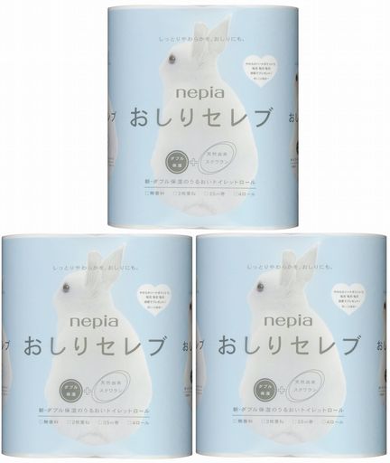 植物由来スクワラン配合 化粧品や食品添加物の基準を満たす保湿剤。 ウェットタイプのトイレットペーパーではありません(おしいりセラフシリーズには他のタイプもあります) 蛍光染料は使用していません。 フレッシュパルプ(新造・未加工パルプ)専用です。