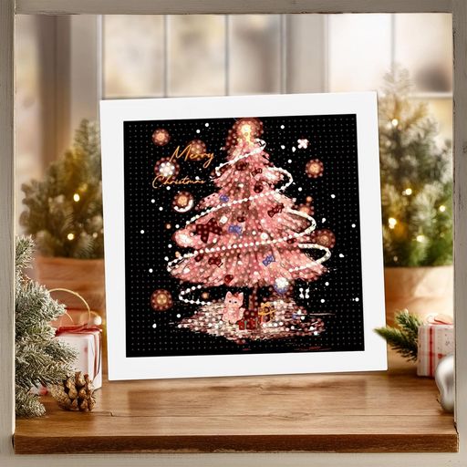 樂天商城 - Charming Club クリスマス ダイヤモンドアート キット ペインティング セット モザイクアートダイヤモンド 縦x横 17x17cm DIY 初心者 手芸キット 玄関の装飾 芸術品 全面貼り付けタイプ (タイプ-4)