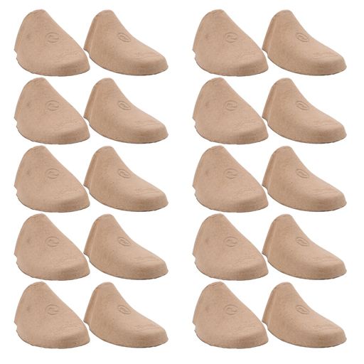 UPKOCH紙製シューズキーパーつま先用38-40対応約24-25cm20足組紙パルプ型崩れ防止シューキーパー保形軽量スニーカーパンプス革靴保管衣替えフリマ梱包業務用